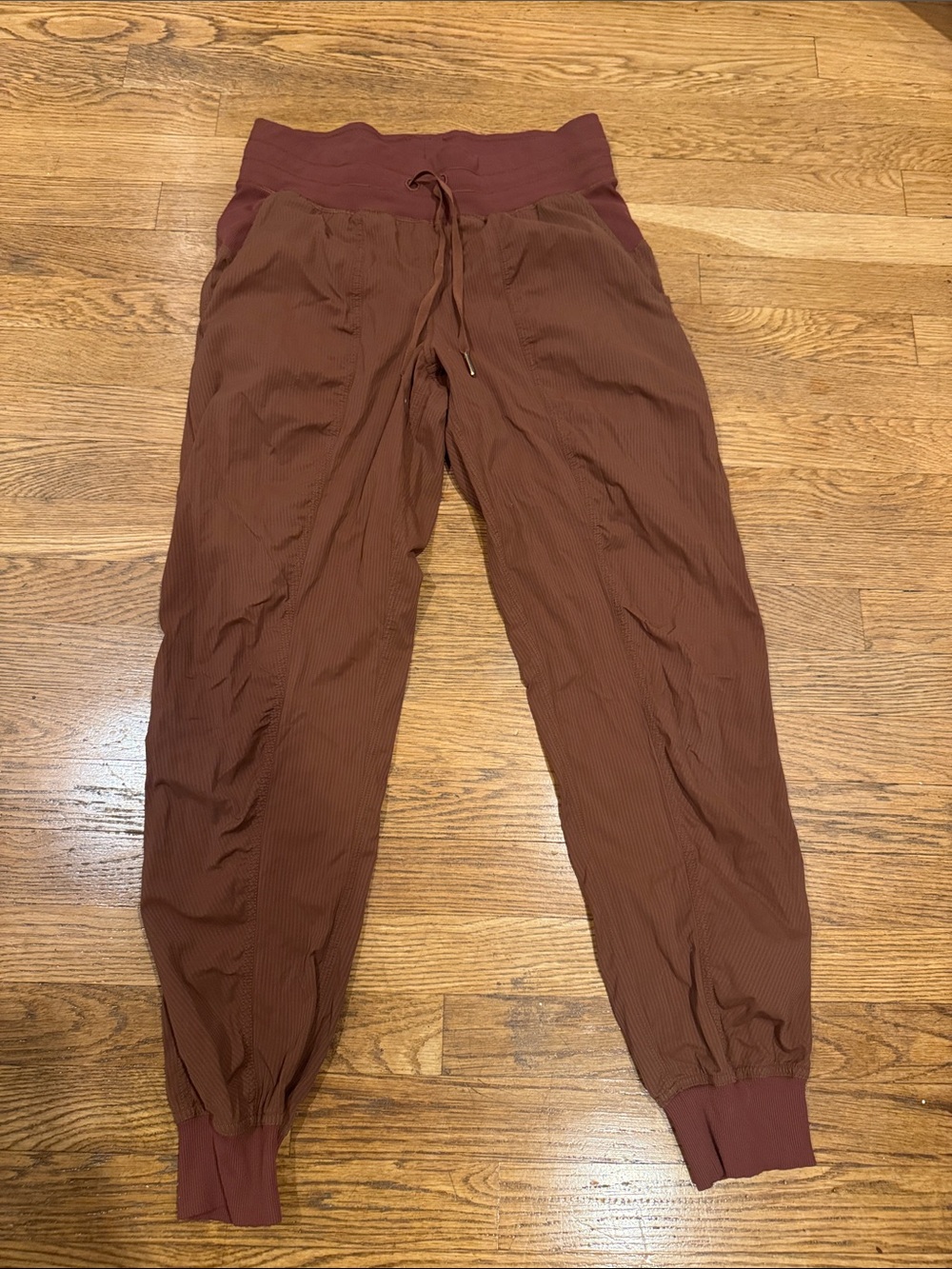 lululemon athletica Brown Ribbed Track Joggers